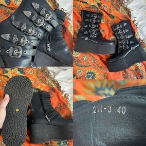 Buckle Platform Boots